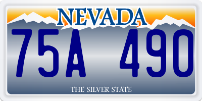 NV license plate 75A490