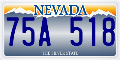 NV license plate 75A518