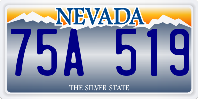 NV license plate 75A519