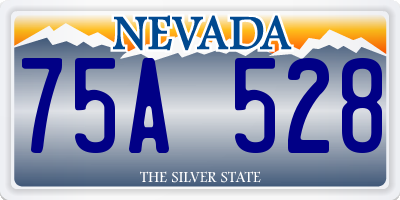 NV license plate 75A528