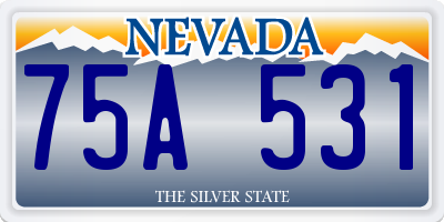 NV license plate 75A531