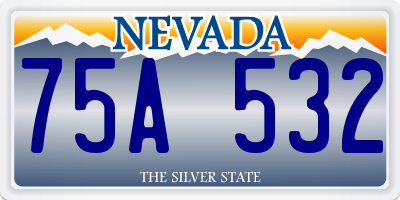NV license plate 75A532