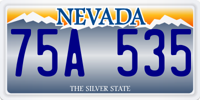 NV license plate 75A535