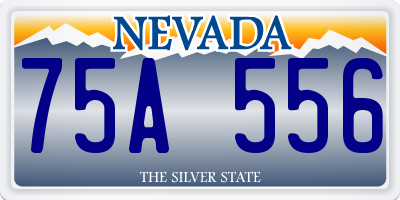 NV license plate 75A556