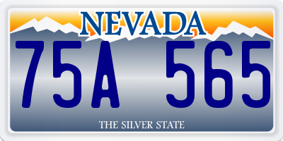 NV license plate 75A565