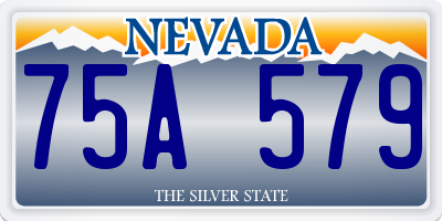 NV license plate 75A579