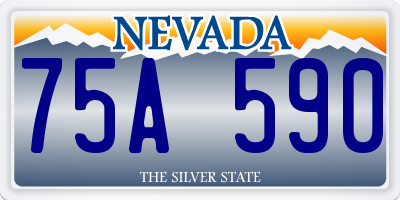 NV license plate 75A590