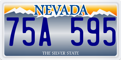 NV license plate 75A595