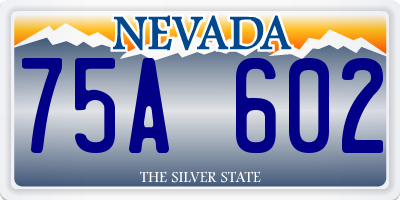 NV license plate 75A602