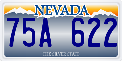 NV license plate 75A622