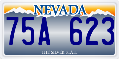 NV license plate 75A623