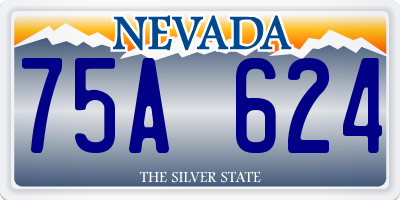 NV license plate 75A624