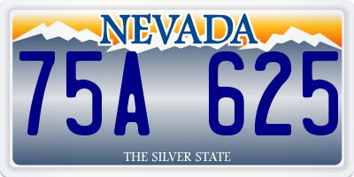 NV license plate 75A625