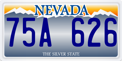 NV license plate 75A626