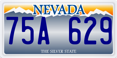 NV license plate 75A629