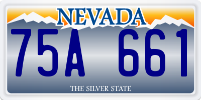 NV license plate 75A661