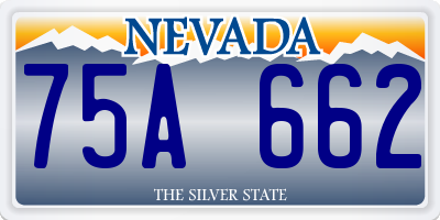 NV license plate 75A662