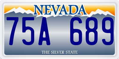 NV license plate 75A689