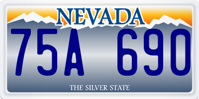 NV license plate 75A690