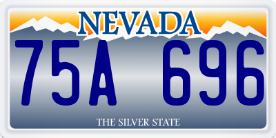 NV license plate 75A696