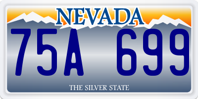 NV license plate 75A699