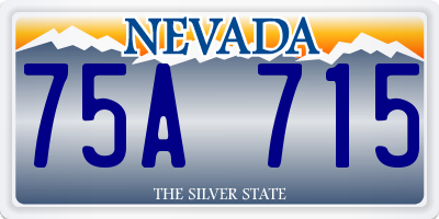 NV license plate 75A715