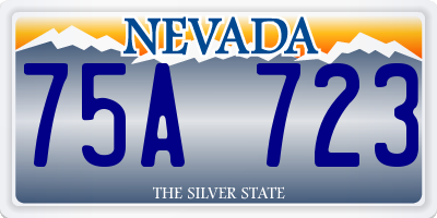 NV license plate 75A723