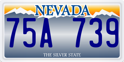 NV license plate 75A739