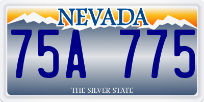 NV license plate 75A775