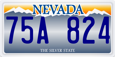 NV license plate 75A824