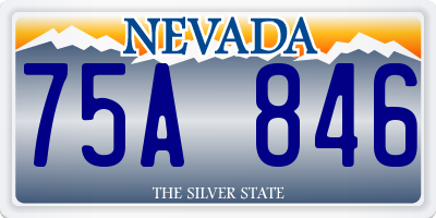 NV license plate 75A846