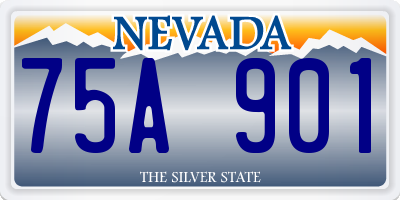 NV license plate 75A901