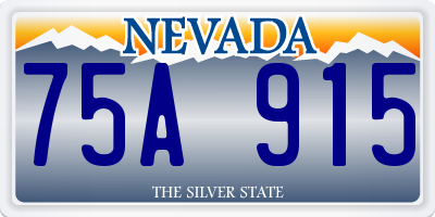 NV license plate 75A915