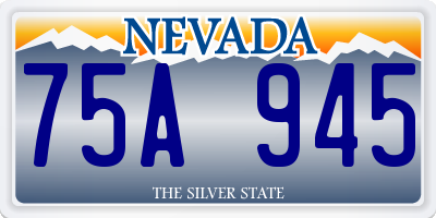 NV license plate 75A945