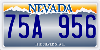 NV license plate 75A956