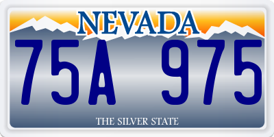 NV license plate 75A975