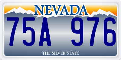 NV license plate 75A976