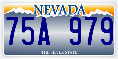 NV license plate 75A979