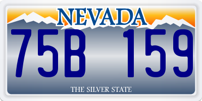 NV license plate 75B159