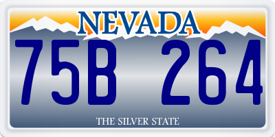 NV license plate 75B264