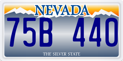 NV license plate 75B440