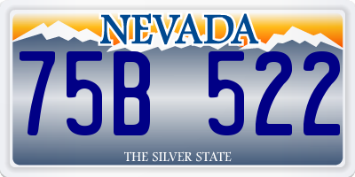 NV license plate 75B522