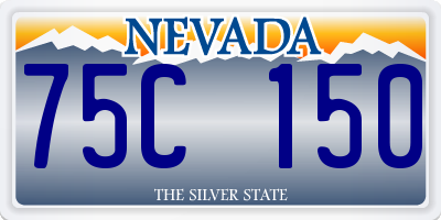 NV license plate 75C150