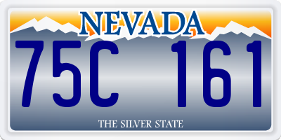 NV license plate 75C161