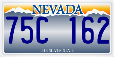 NV license plate 75C162