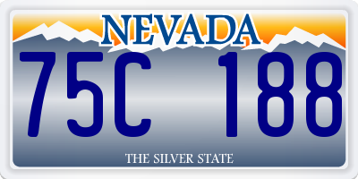 NV license plate 75C188