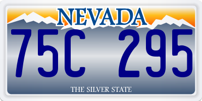NV license plate 75C295
