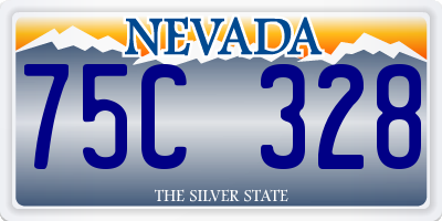 NV license plate 75C328