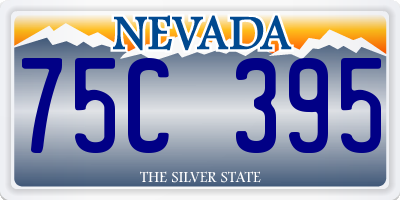 NV license plate 75C395