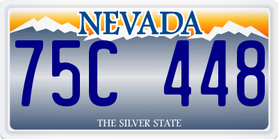 NV license plate 75C448